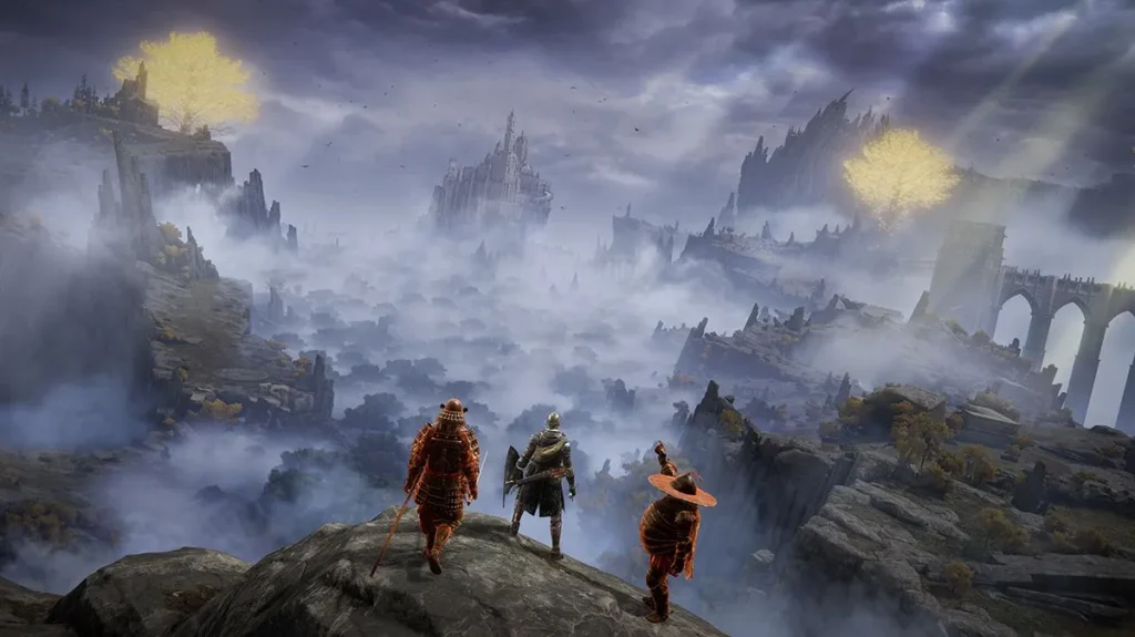Elden Ring landscape — sweeping view of the Lands Between open world